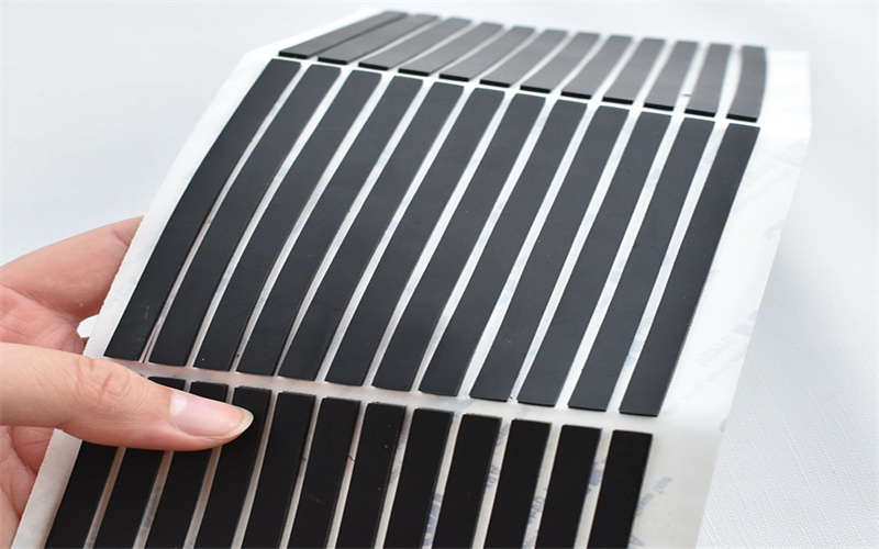 長條形自粘硅膠防滑墊 防撞梯形硅膠墊 消音減震硅膠墊片