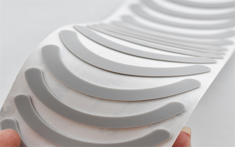 灰色半圓形硅膠防滑墊 自粘防滑腳墊 高粘背膠硅膠墊片